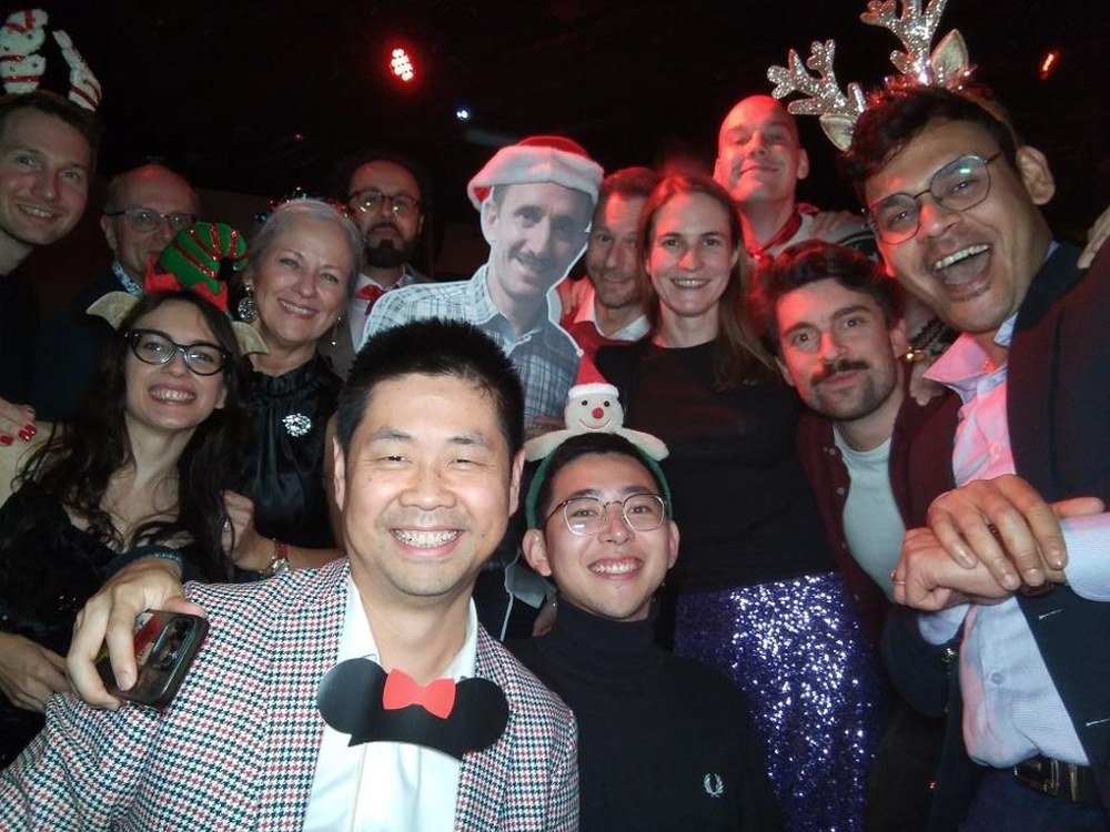 The Ramskov team celebrating at their Christmas party